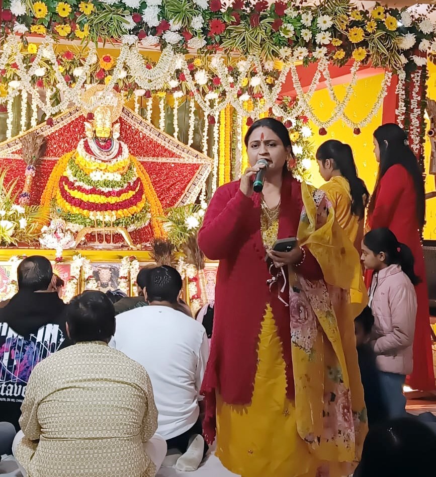 गम्हरिया में श्याम भटली परिवार के भव्य कीर्तन में भक्तिभाव से सराबोर हुए श्रद्धालु