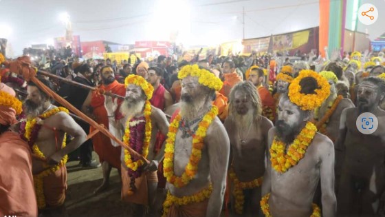 Mahakumbh: 2025 के पहले अमृत स्नान पर नागा साधुओं ने शस्त्रों के साथ युद्ध कला का किया प्रदर्शन