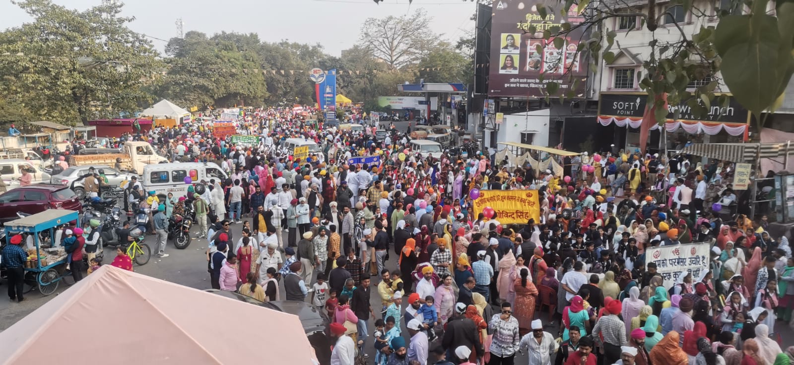 गुरु गोविंद सिंह के 358वां प्रकाशपर्व पर टेल्को गुरुद्वारा से निकला भव्य नगर कीर्तन
