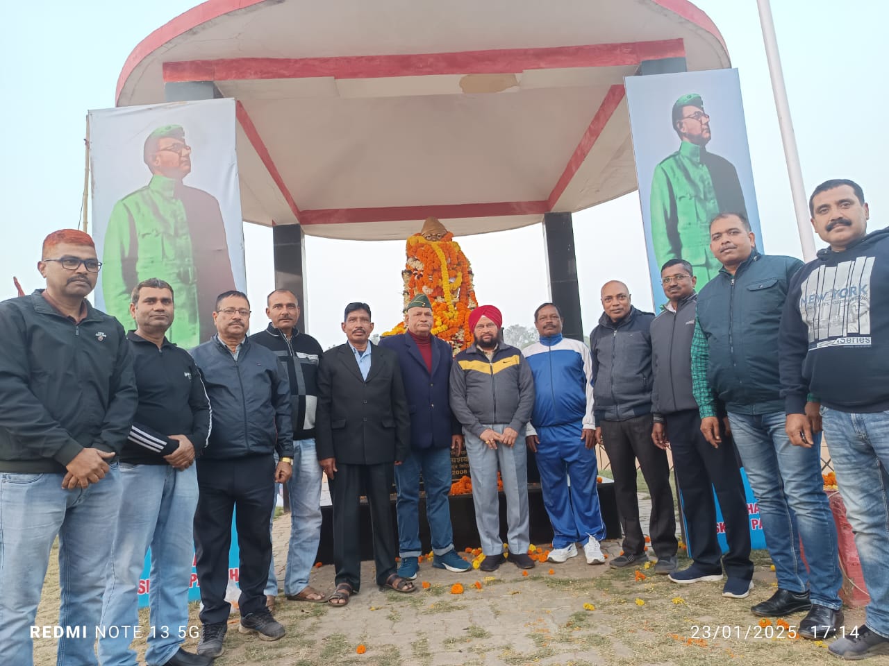 Jamshedpur: अखिल भारतीय पूर्व सैनिक सेवा परिषद ने मनाई नेताजी सुभाष चंद्र बोस की 128 वीं जयंती