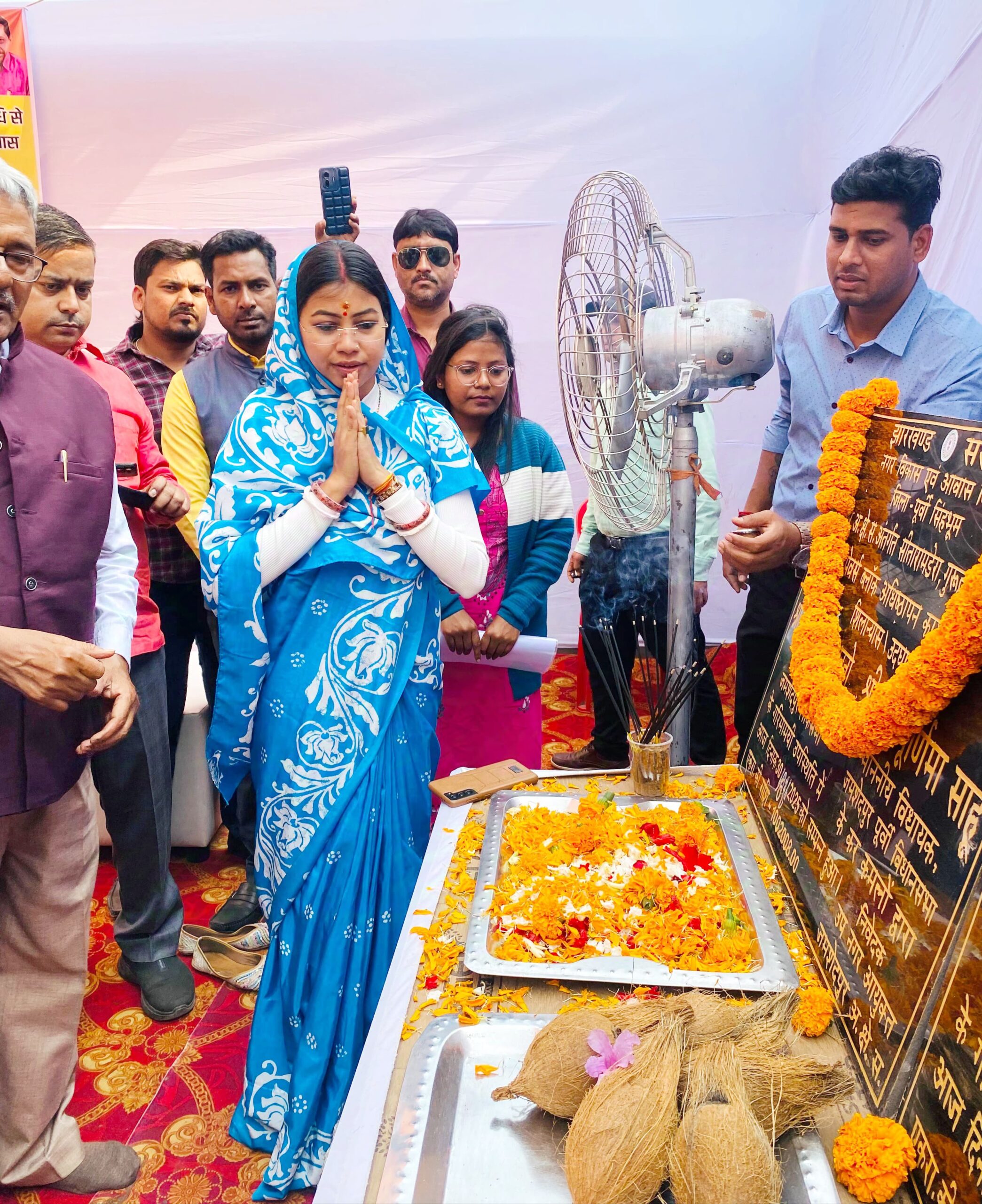 Jamshedpur: विधायक पूर्णिमा साहू ने किया 28 परियोजनाओं का शिलान्यास, सड़कों से सामुदायिक भवन तक—विकास की नई इबारत