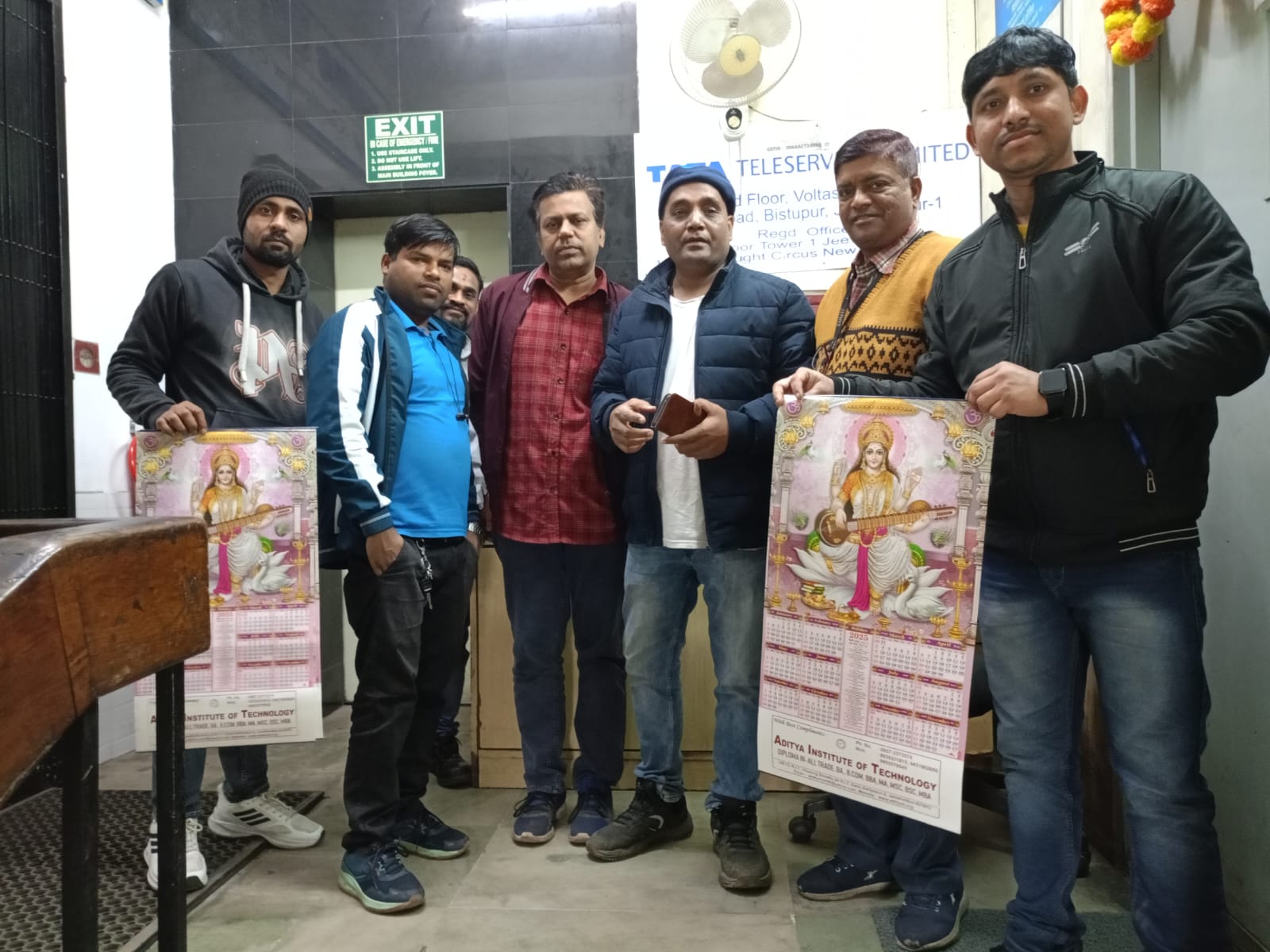 आदित्या इंस्टीच्युट ऑफ़ टेक्नोलॉजी के छात्रों ने टाटा टेलीसर्विसेस का किया विजिट