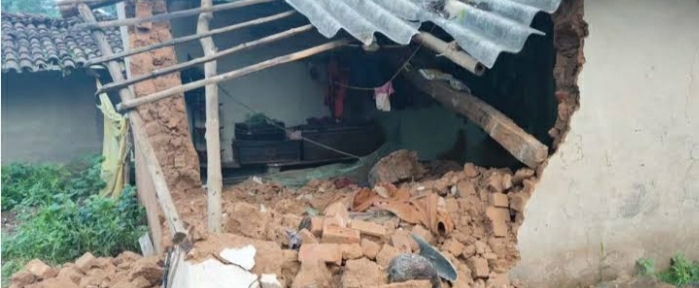 गुड़ाबांदा में हाथियों का उपद्रव जारी, घर तोड़ा और फसलों को किया बर्बाद