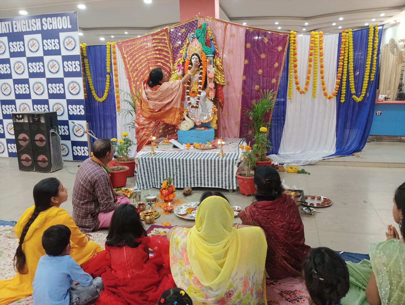 Potka: साईं सरस्वती इंग्लिश स्कूल में सरस्वती पूजा धूमधाम से संपन्न