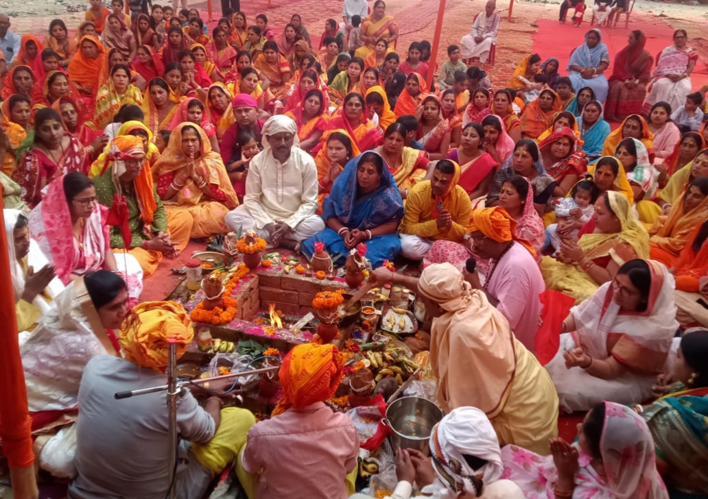 Gamharia: विजयनगर में भक्ति की गूंज, भागवत कथा आयोजित