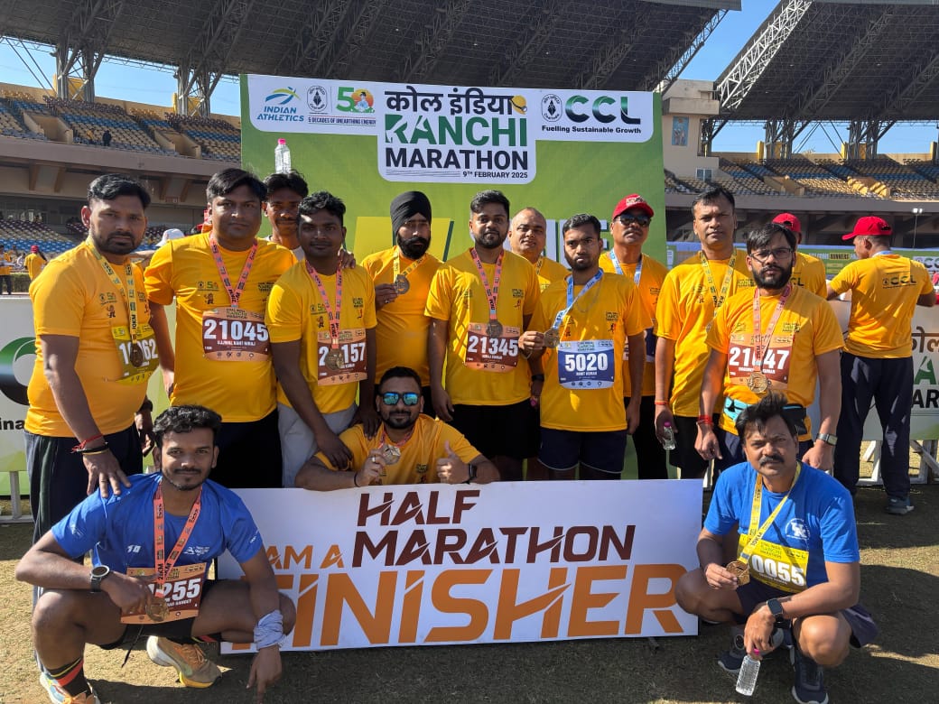 Jamshedpur : कोल इंडिया मैराथन में रनजीनियर्स ग्रुप ने लिया हिस्सा
