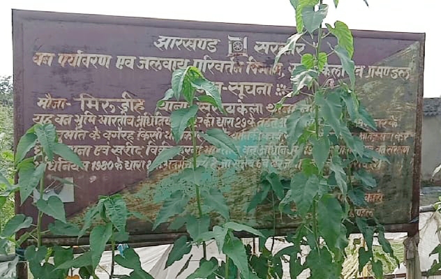 Gamhariya : मीरूडीह में वनभूमि अतिक्रमण कर मकान बनाने वाले 60 लोगों को नोटिस