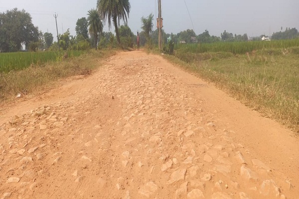 Baharagoda : जर्जर सड़क पर चलना हुआ दूभर, जन प्रतिनिधि उदासीन लोगो में नाराजगी