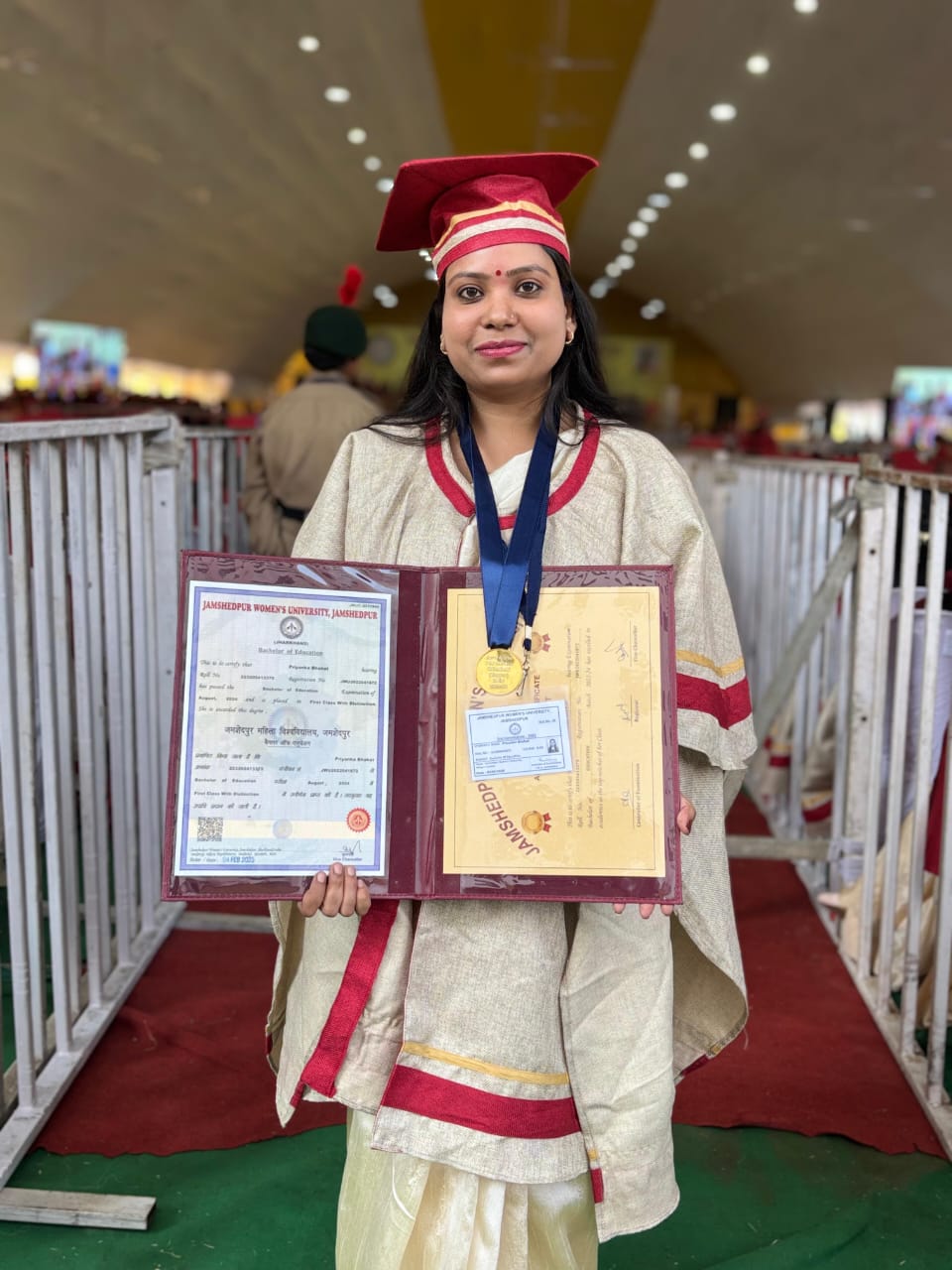 Potka: गोल्ड मेडल लाकर प्रियंका ने पोटका का मान बढ़ाया