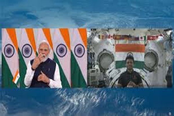 New Delhi : प्रधानमंत्री ने शुभांशु शुक्ला से की बातचीत, ISS पर ‘भारत माता की जय’ का नारा गूंजा