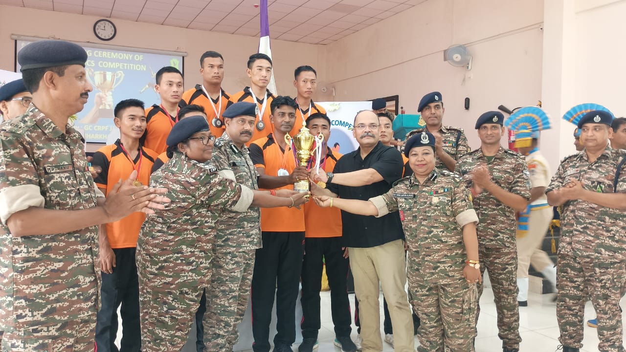 Jamshedpur: CRPF राज्यस्तरीय एथलेटिक्स प्रतियोगिता में 174 बटालियन बनी ओवरऑल चैंपियन – कुतुबुद्दीन बने सर्वश्रेष्ठ एथलीट