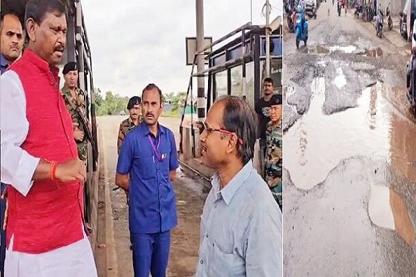 Chaibasa : सरायकेला-चाईबासा टोल रोड जर्जर हालत देखकर भड़के पूर्व मुख्यमंत्री अर्जुन मुंडा, टोलकर्मी की लगाई क्लास
