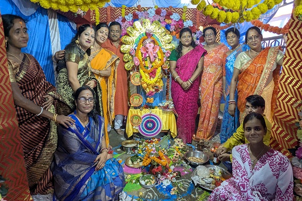 Muri : मुरी रिटायर्डमेंट कॉलोनी में हर्षोल्लास के साथ गणेश पूजा सम्पन्न