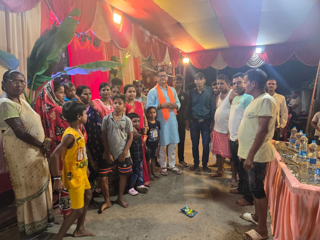 Jamshedpur: मनसा पूजा का शुभारंभ, पूर्व भाजपा नेता विकास सिंह ने किया पंडाल का उद्घाटन