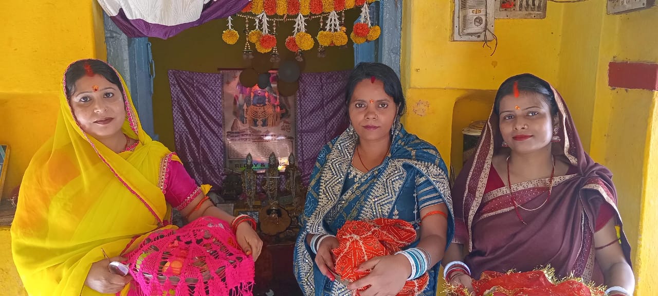 Potka: अनंत चतुर्दशी पर महिलाओं ने भगवान विष्णु की पूजा कर मांगी सुख-समृद्धि