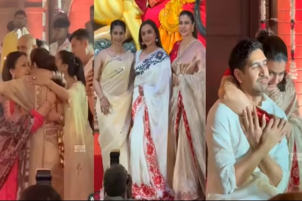 दुर्गा पूजा में Rani-Kajol की आंखों से छलके आंसू, याद आए काका देब मुखर्जी