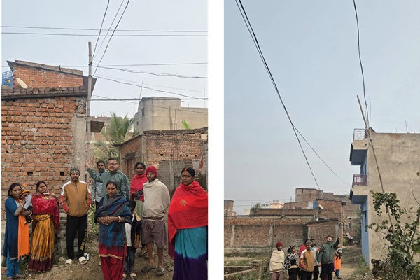 Jamshedpur : मानगो में बांस के खंभे में दौड़े बिजली के तार, स्थानीय लोग चिंतित