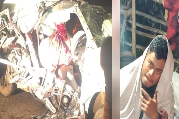 Potka : पोटका में भीषण सड़क हादसा, तेज रफ्तार कार बिजली पोल से टकराई, युवक की मौत