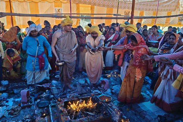 Potka : हवन पूर्णाहुति व भंडारा के साथ सात दिवसीय भागवत कथा संपन्न