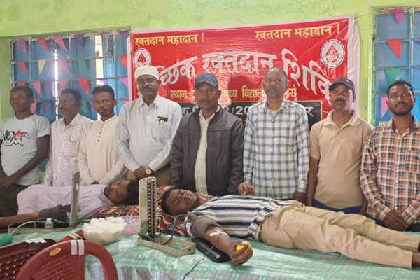 Potka : वीर शहीद दुसा-युगल के 196वें शहादत दिवस पर सारसे में रक्तदान शिविर आयोजित