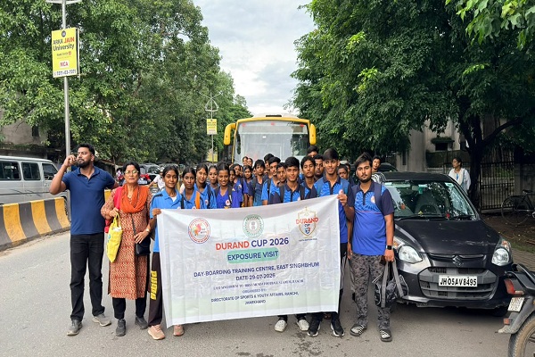 Jamshedpur : 135वीं डूरंड कप 2026 के एक्सपोज़र विजिट में पूर्वी सिंहभूम के 50 खिलाड़ी होंगे शामिल, बिरसा मुंडा फुटबॉल स्टेडियम में होना है आयोजन