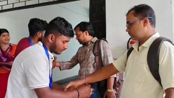 Jhargram : लालगढ़ सरकारी महाविद्यालय में मनाया गया रक्षाबंधन उत्सव