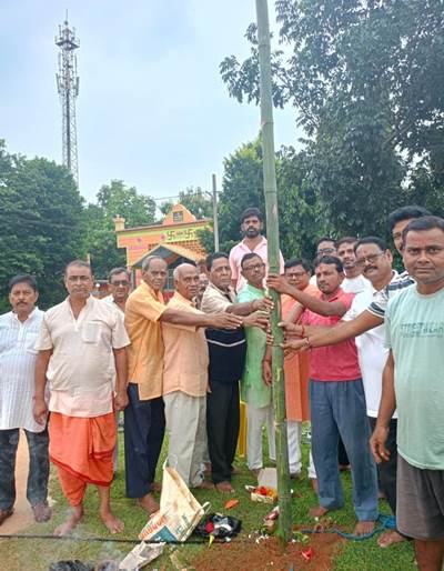 Bahragora : बहरागोड़ा के मानुषमुड़िया में बेलुड़मठ की तर्ज पर निर्मित होगा भव्य पूजा पंडाल, भूमि पूजन के साथ दुर्गोत्सव की तैयारियां शुरू